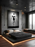 Elegant Night-Out – Surreal Abstract Silhouette Wall Art 544