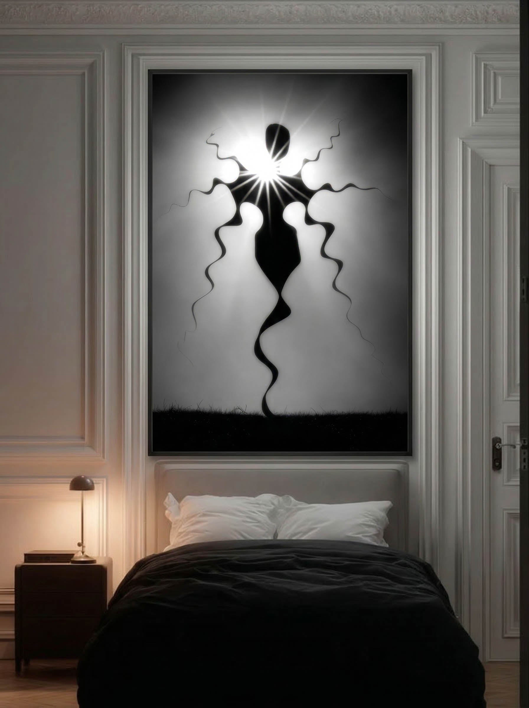 Elegant Night-Out – Surreal Abstract Silhouette Wall Art 544