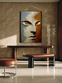 Pebbled Relief Portrait 548