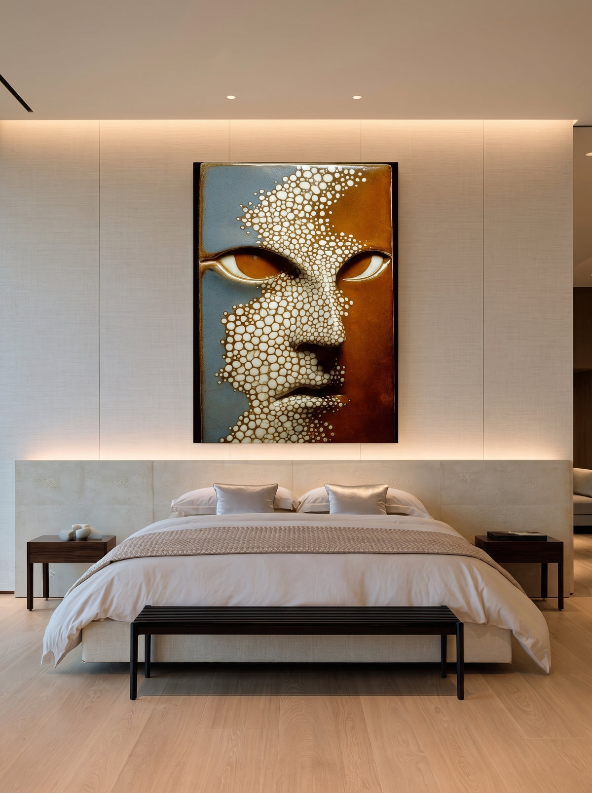 Pebbled Relief Portrait 548