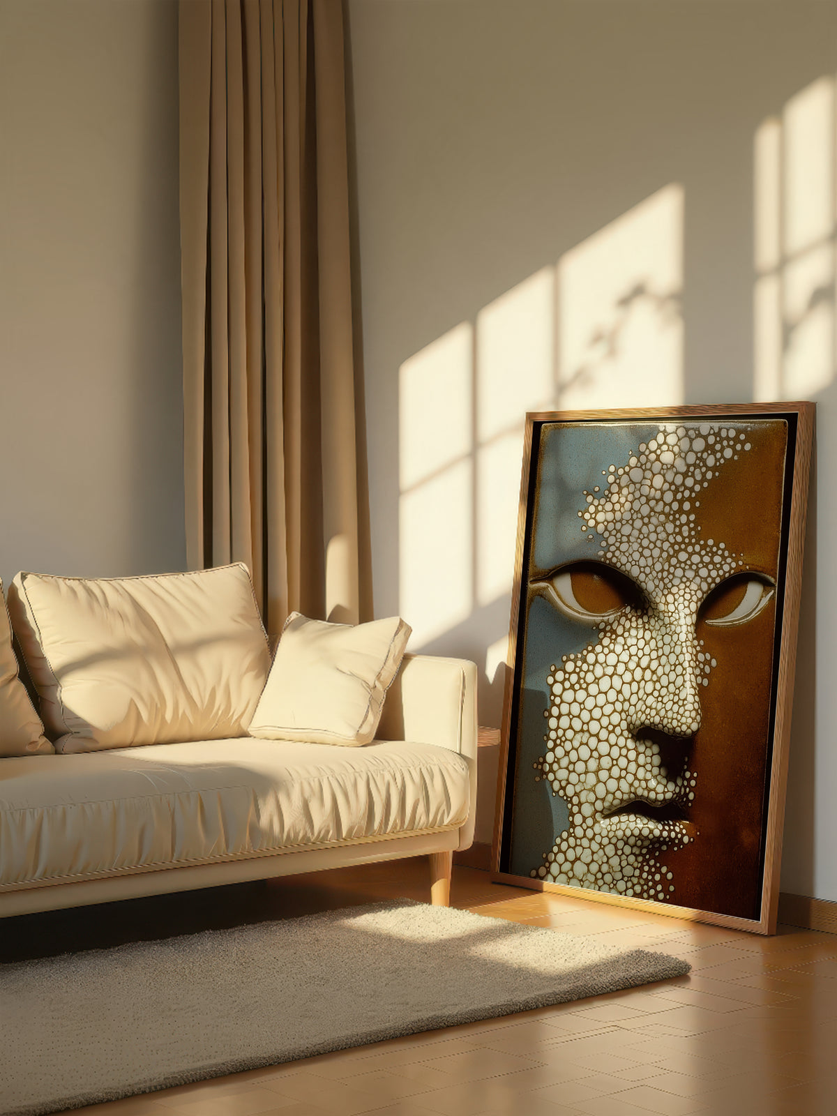 Pebbled Relief Portrait 548