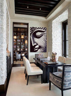 Echoes of Silence – Surreal Stipple Portrait Wall Art 559