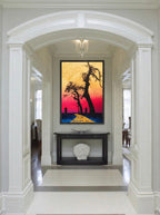 Sunset Passage – Surreal Landscape Journey Wall Art 564