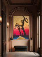 Sunset Passage – Surreal Landscape Journey Wall Art 564