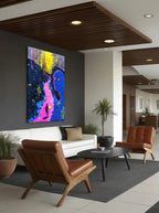 Luminous Canyon – Surreal Psychedelic Landscape Wall Art 566