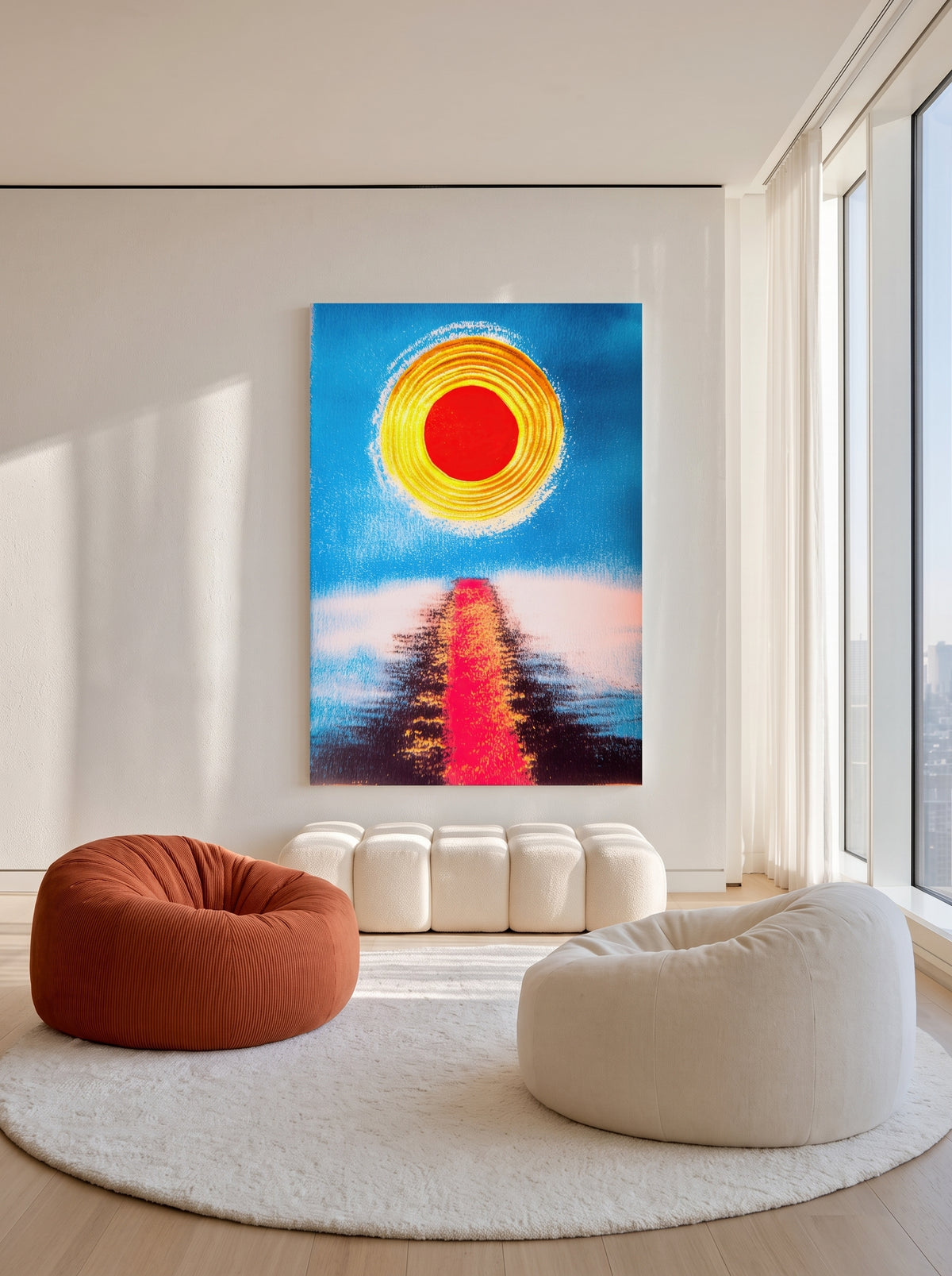 Bold Abstract Sunset 567