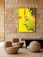 Solar Profile – Surreal Graphic Street Portrait Wall Art 568