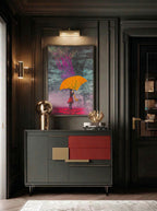Yellow Shelter – Surreal Pop Art Rain Wall Art 569