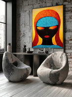 Swirl and Silence – Surreal Folk Psychedelic Wall Art 570