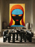 Swirl and Silence – Surreal Folk Psychedelic Wall Art 570