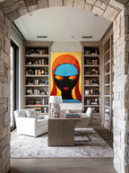 Swirl and Silence – Surreal Folk Psychedelic Wall Art 570