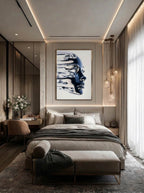 Liquid Peel – Surreal Dissolving Chrome Portrait Wall Art 577