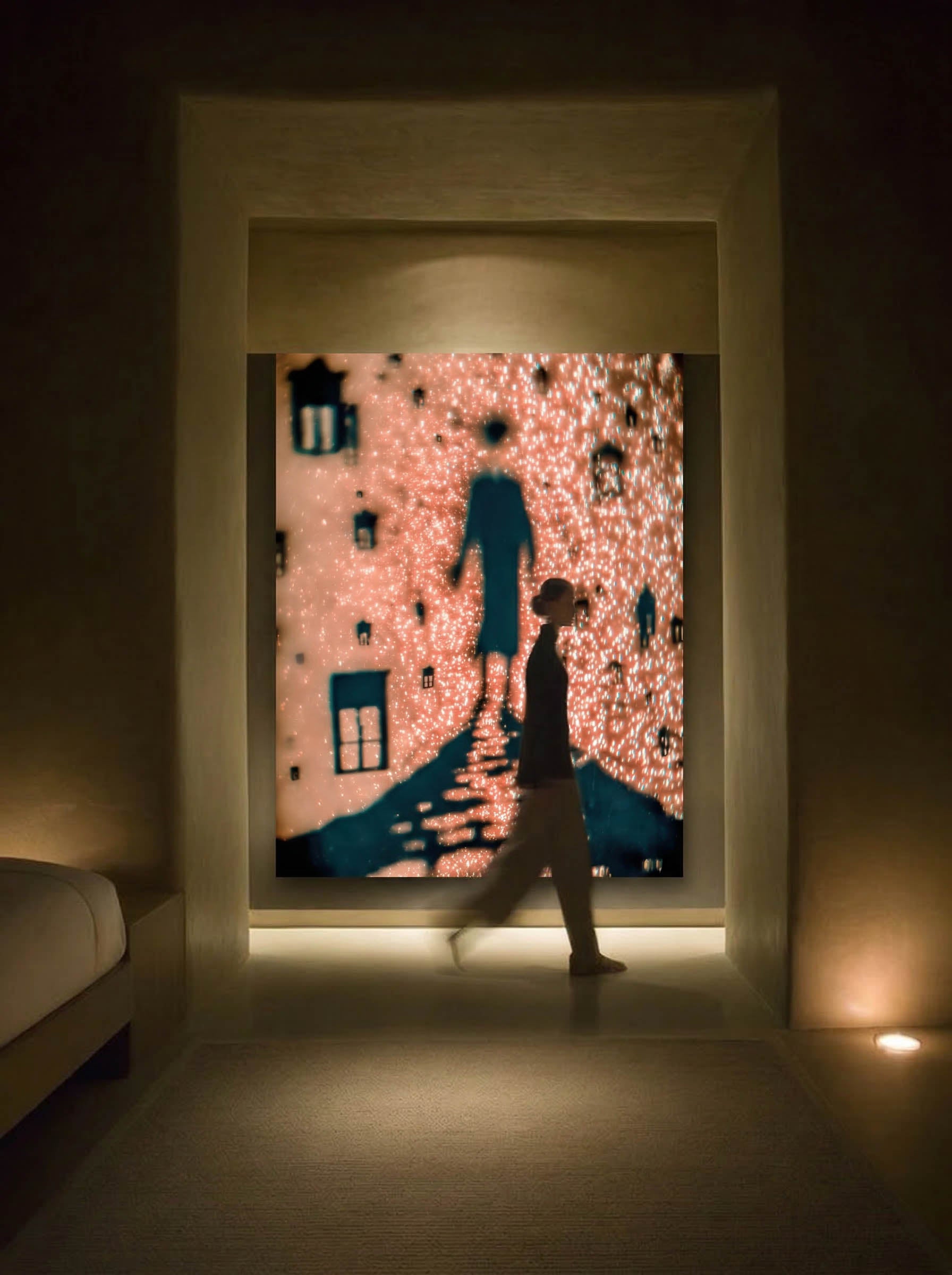 Glitter Shadow – Surreal Urban Scale Wall Art 579