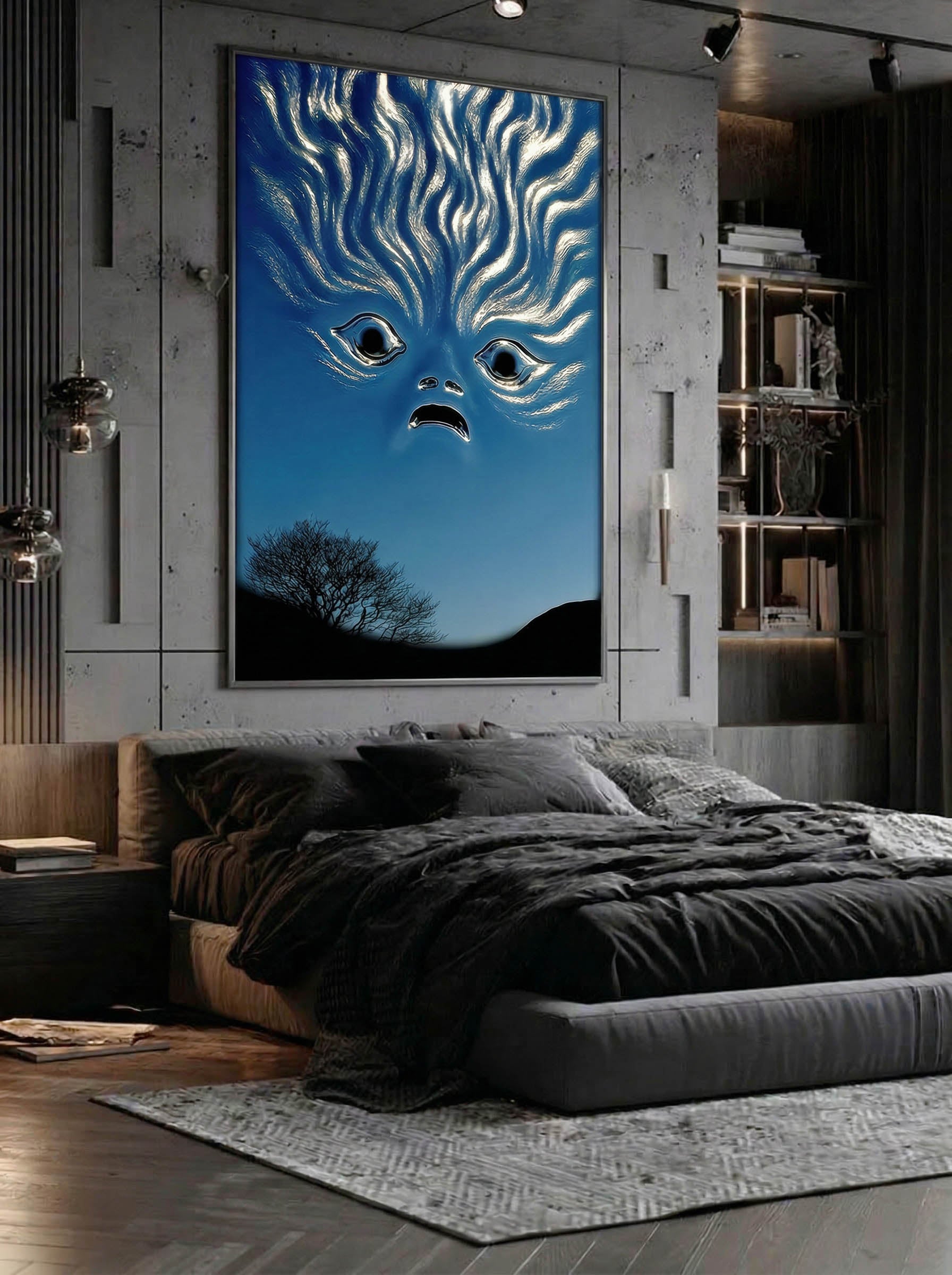 Storm Thoughts – Surreal Chrome Landscape Wall Art 582 Secondary image