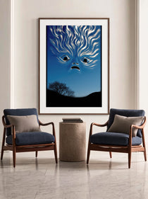 Stormy Surrealism Face 582