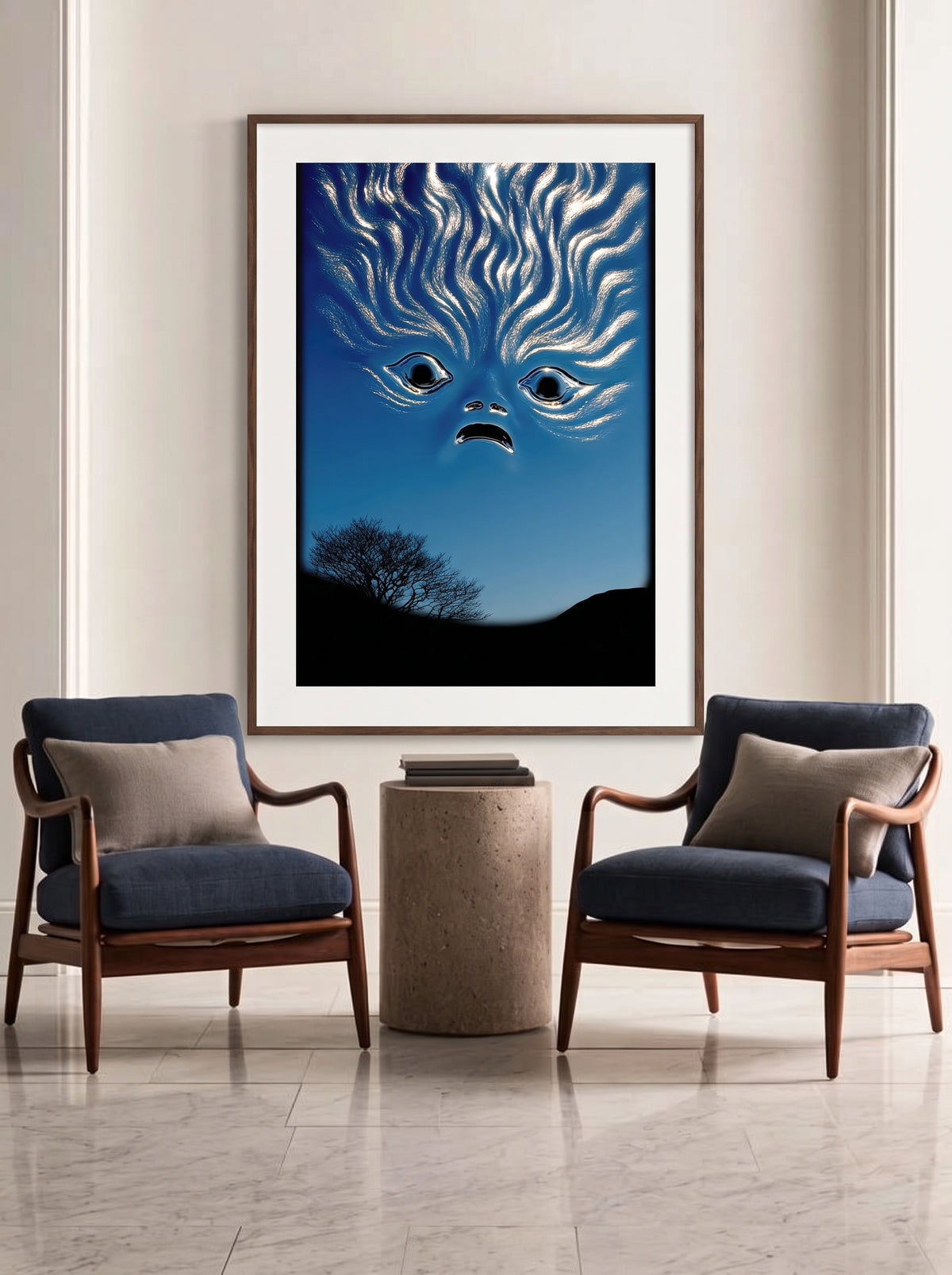 Stormy Surrealism Face 582