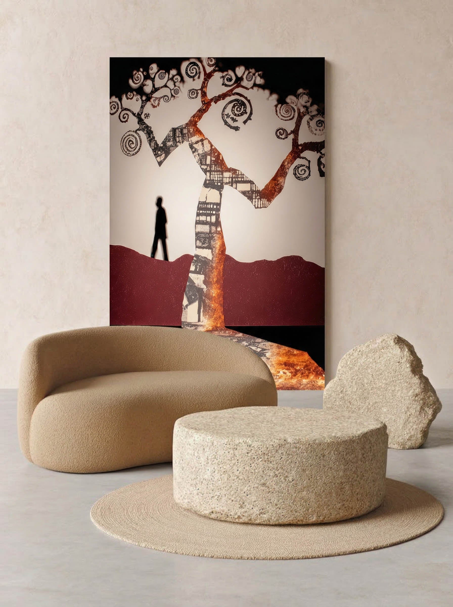 Urban Roots – Surreal Nature City Wall Art 592