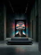 Prismatic Gaze – Surreal Geometric Crystal Wall Art 594