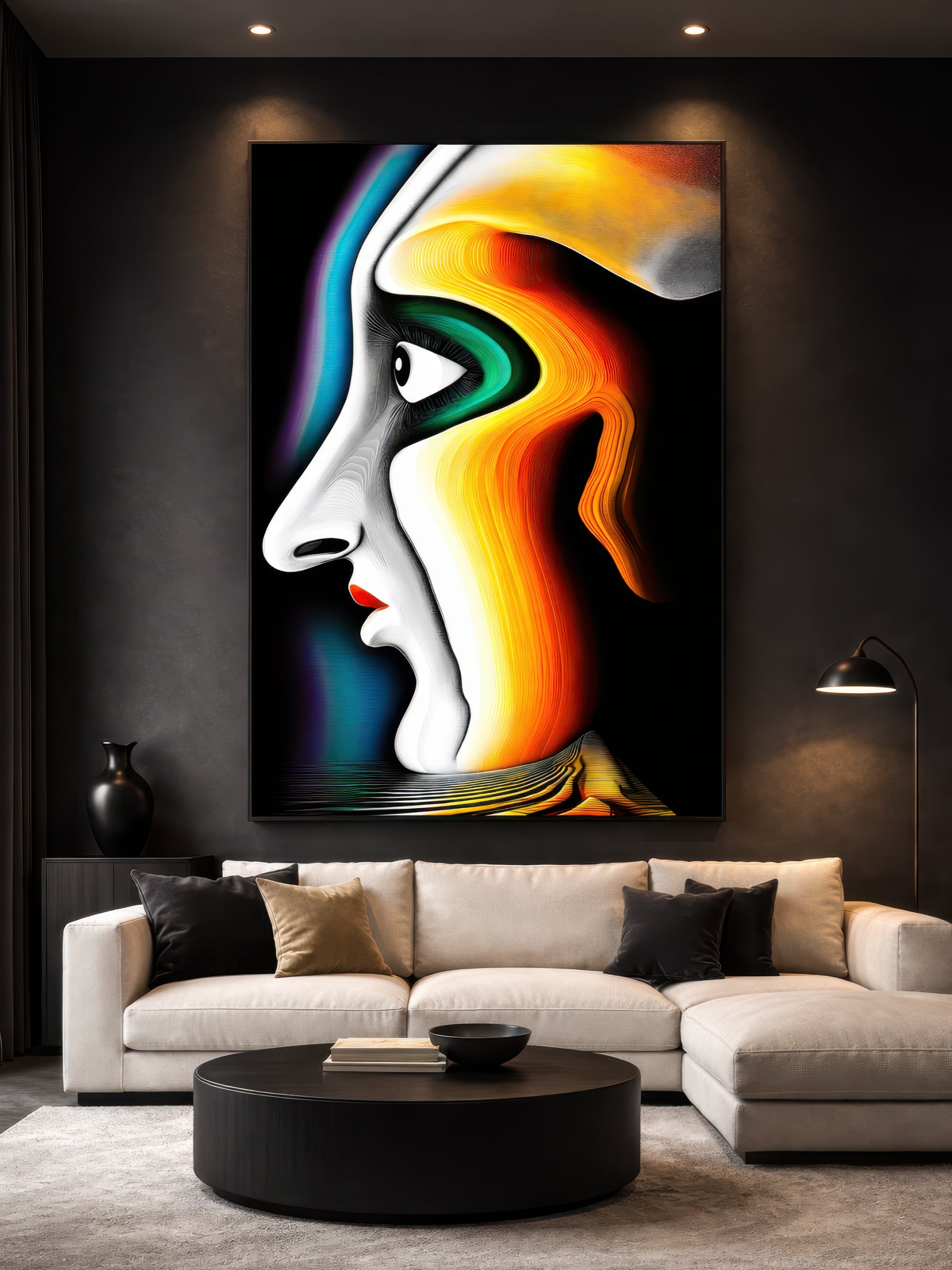 Symmetry – Surreal Minimalist Mask Wall Art 501
