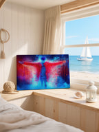 Luminous Headline – Surreal Abstract Pop Portrait Wall Art 332