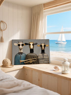Brass Pasture Trio – Surreal Jazz Steampunk Wall Art 218