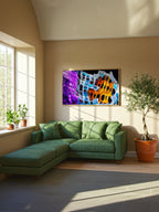 Prism Fracture – Surreal Crystalline Geometric Abstract Wall Art 034
