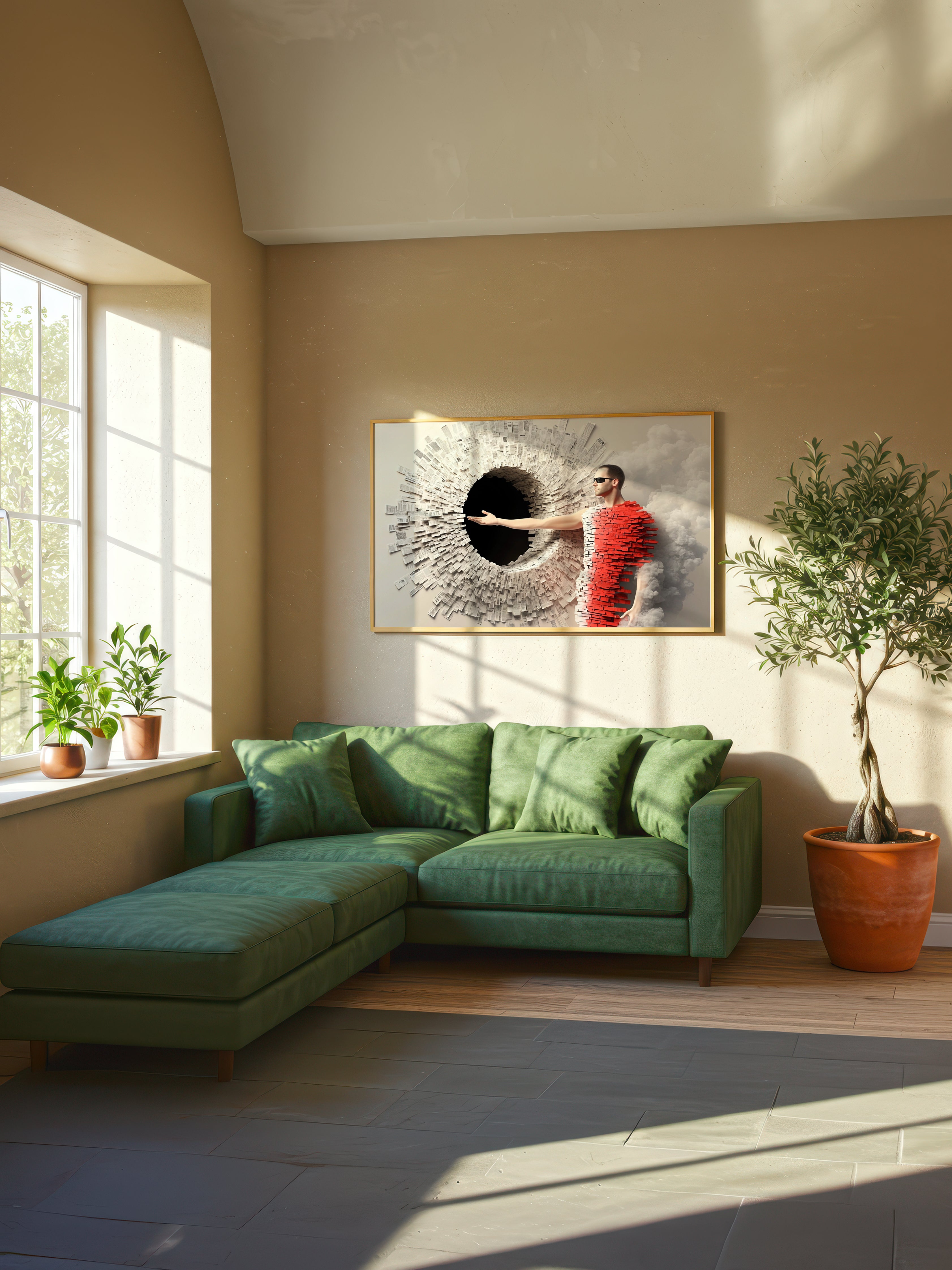 Conceptual Graphic Piece – Surreal Graphic Vision Wall Art 038
