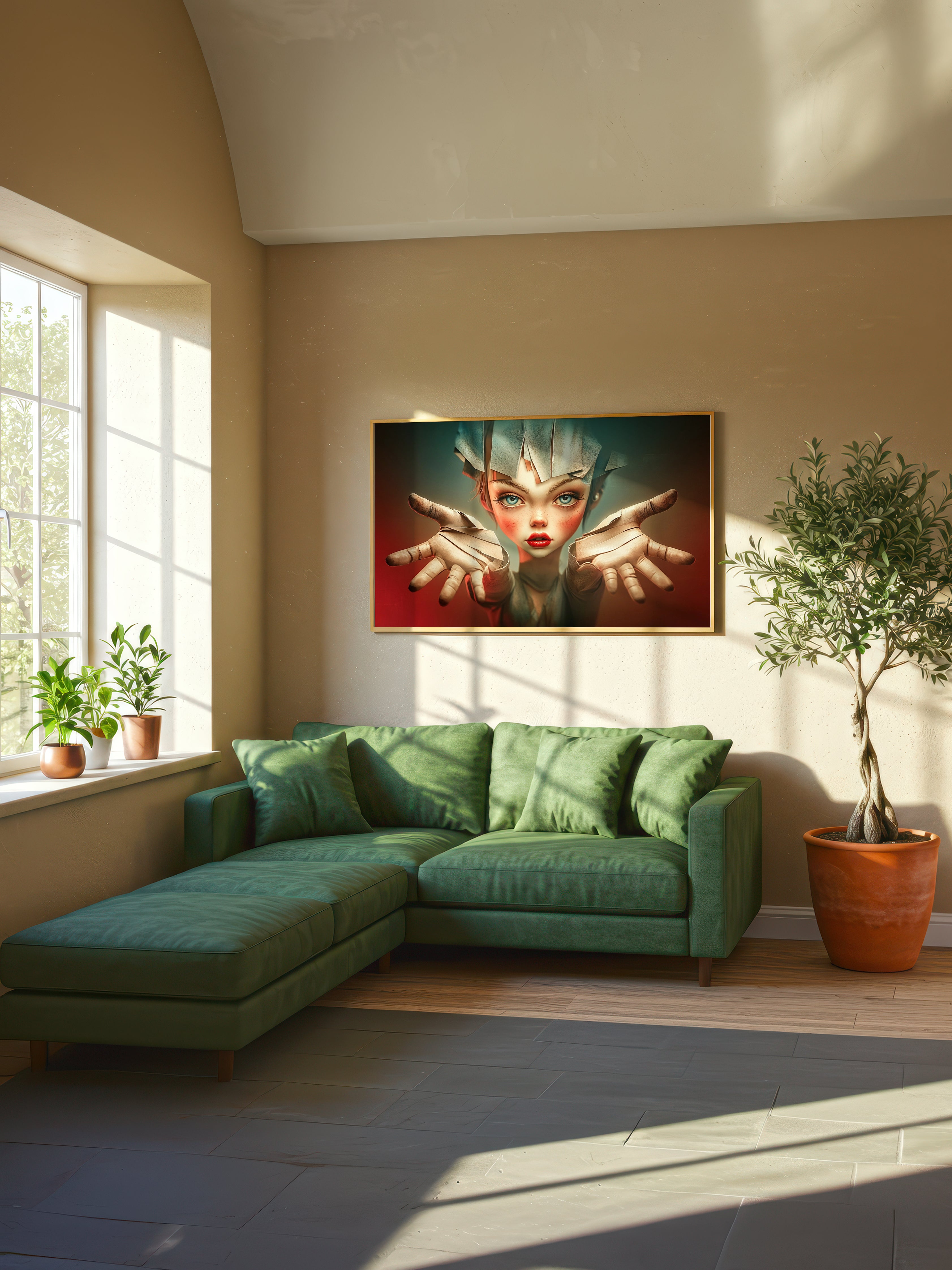 Surreal Portrait – Surreal Dreamlike Figure Wall Art 036