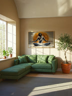 Stylized Meditative Art – Surreal Calm Abstract Wall Art 043