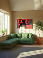 Dark Surreal Figure – Surreal Shadow Portrait Wall Art 042