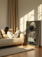 The Midnight Aviator – Surreal Steampunk Cat Portrait Wall Art 196