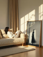Silent Corridor – Surreal Minimalist Motion Silhouette Wall Art 271