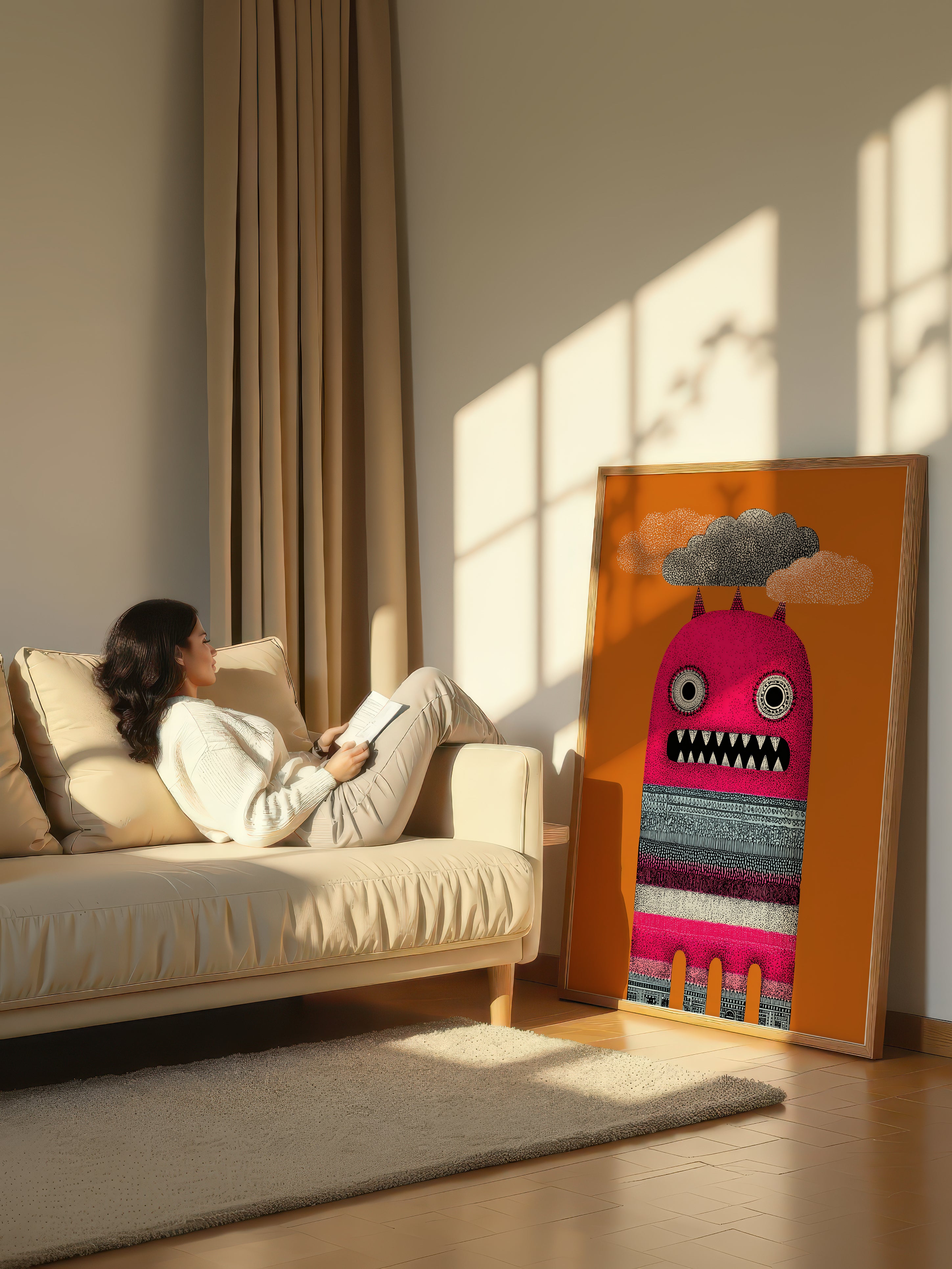 Psychedelic Pop Art – Surreal Fluid Color Portrait Wall Art 298