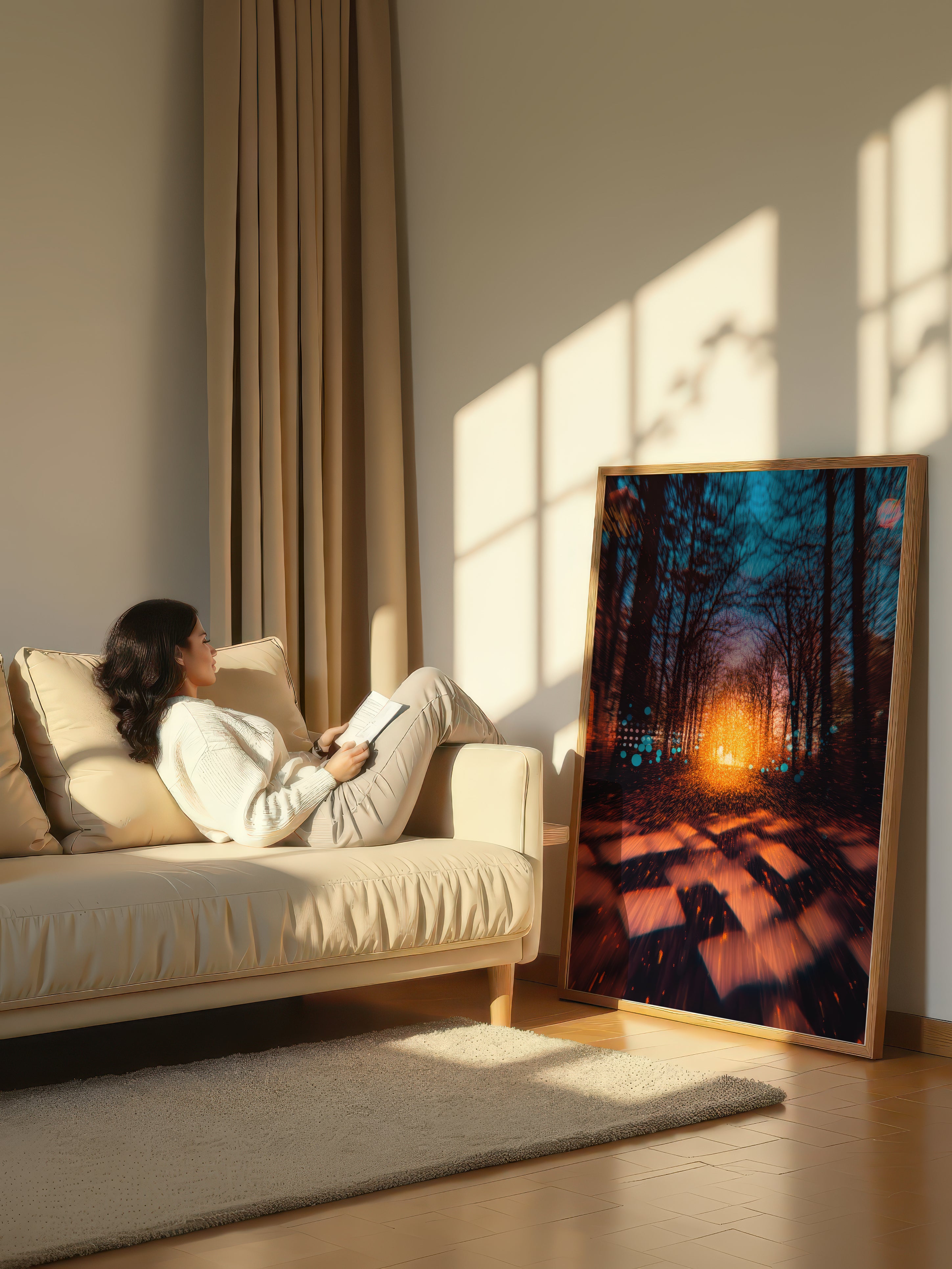 Forest Abstract – Surreal Woodland Dreamscape Wall Art 317