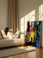 Mixed Media Landscape – Surreal Textured Terrain Wall Art 274