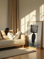 Conceptual Brutalist Portrait – Surreal Brutalist Wall Art 029