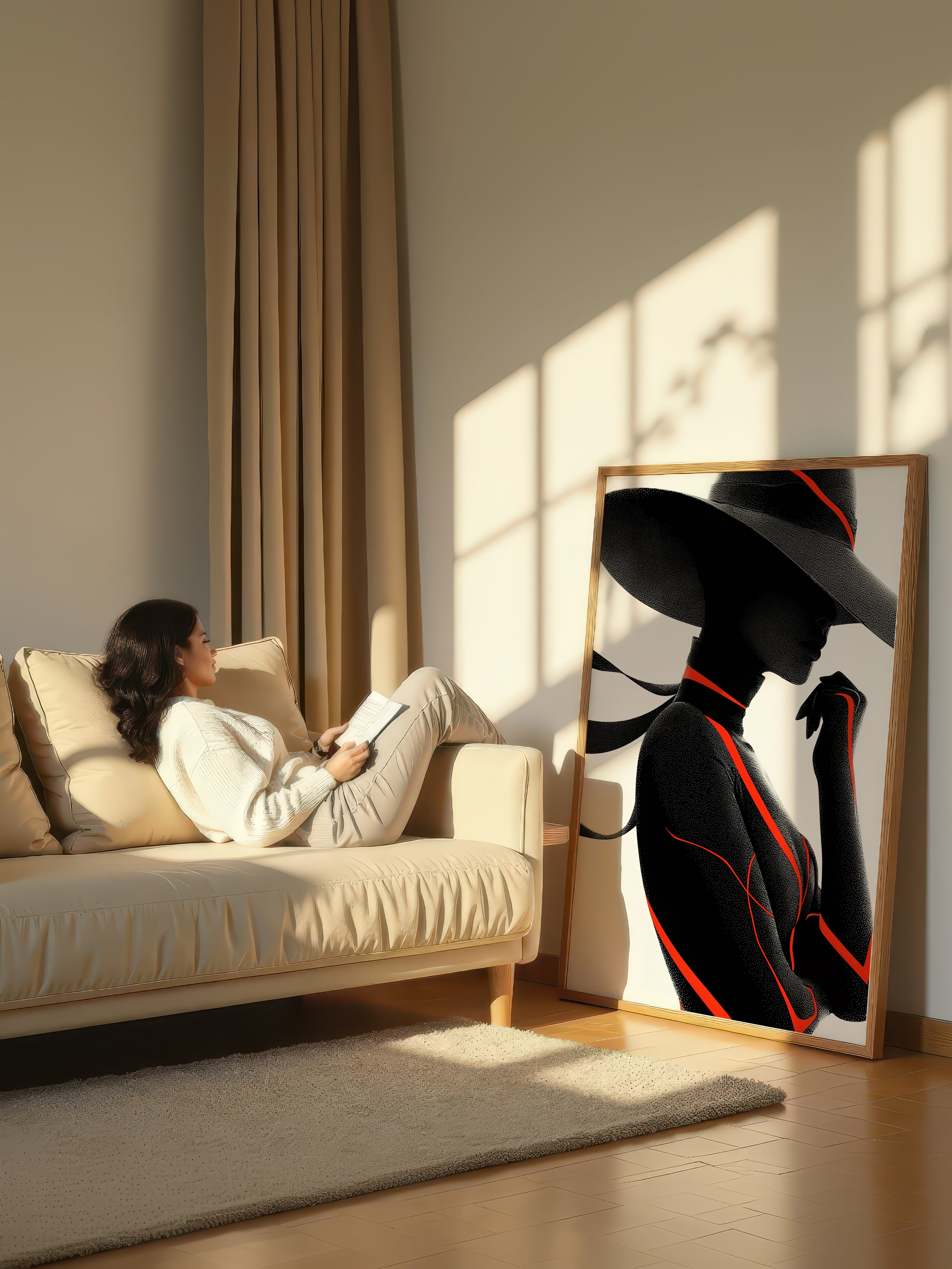 Graphic Fashion Illustration – Surreal Fashion Wall Art 072