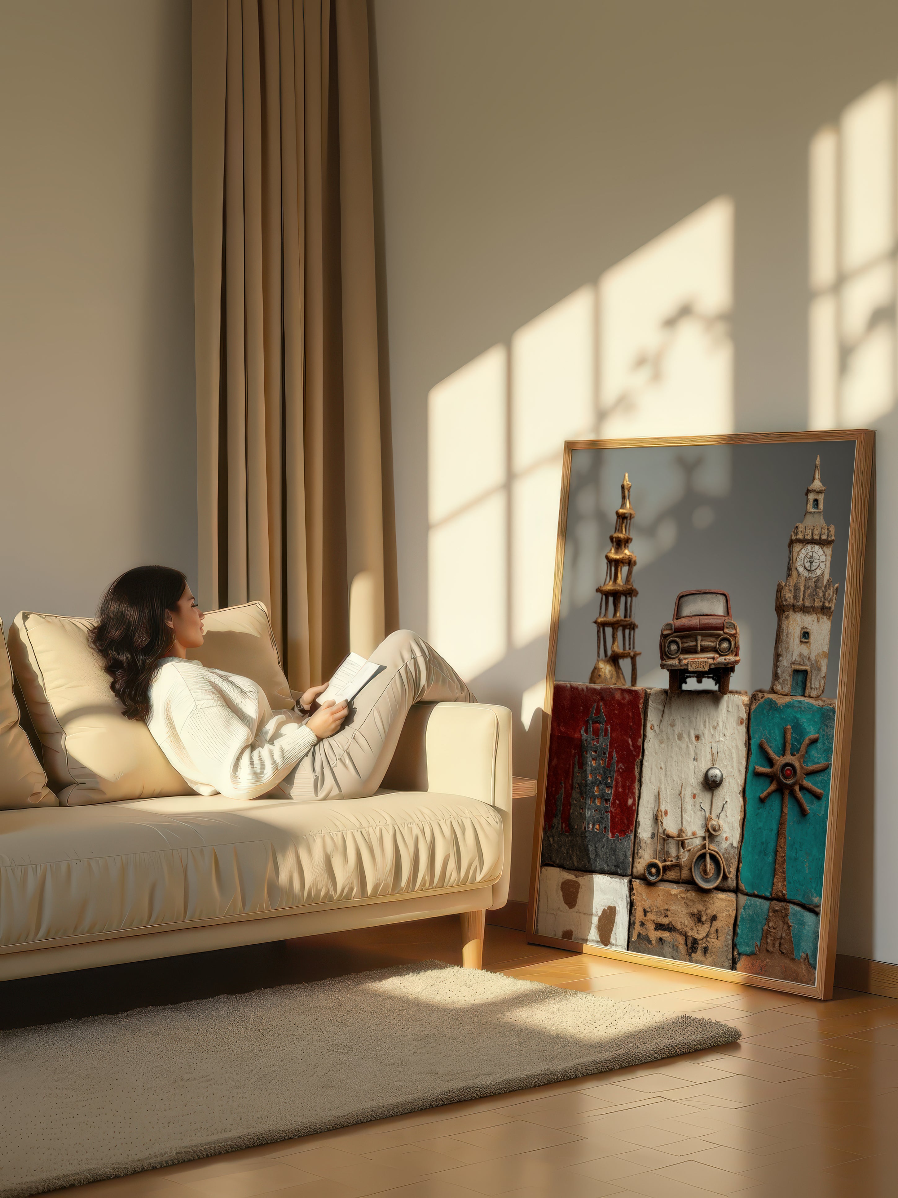 Industrial Mixed Media – Surreal Mechanical Collage Wall Art 369