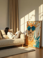 Abstract Sunburst Figure – Surreal Abstract Wall Art 018