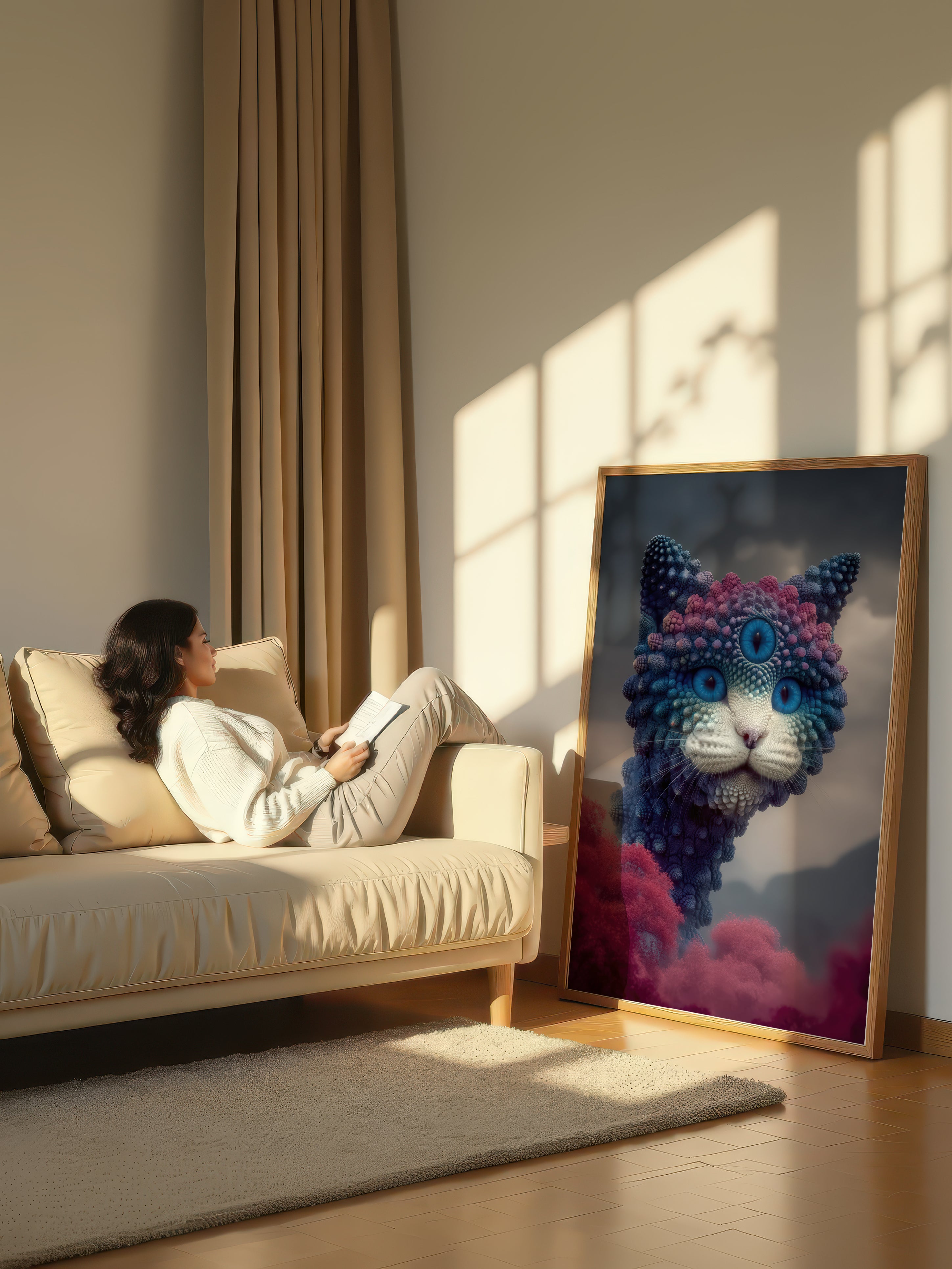 Surreal Feline – Surreal Animal Wall Art 149