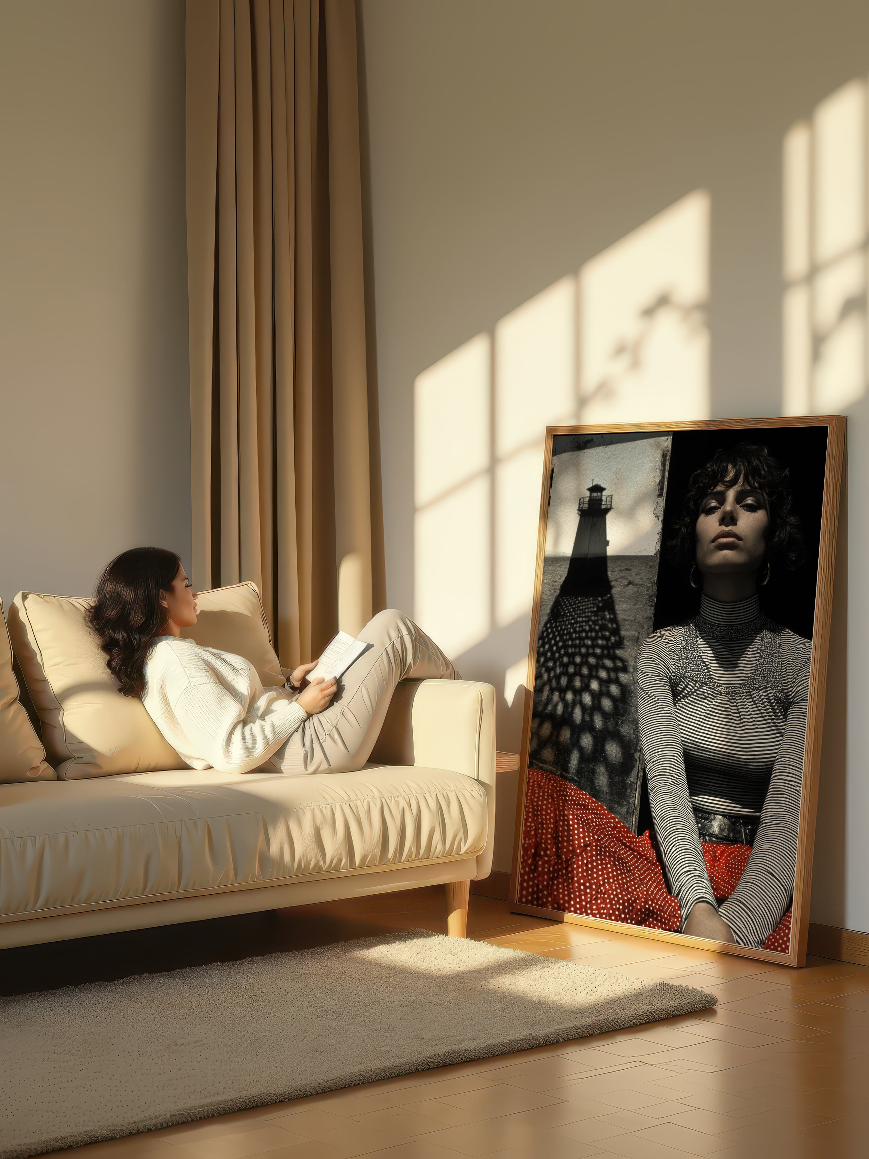 Modern Portrait Collage – Surreal Collage Wall Art 060