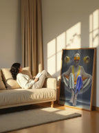 Textured Elegance – Surreal High-Fashion Figure Wall Art 321