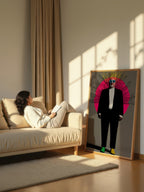 Graphic Pop Portrait – Surreal Pop Art Wall Art 050