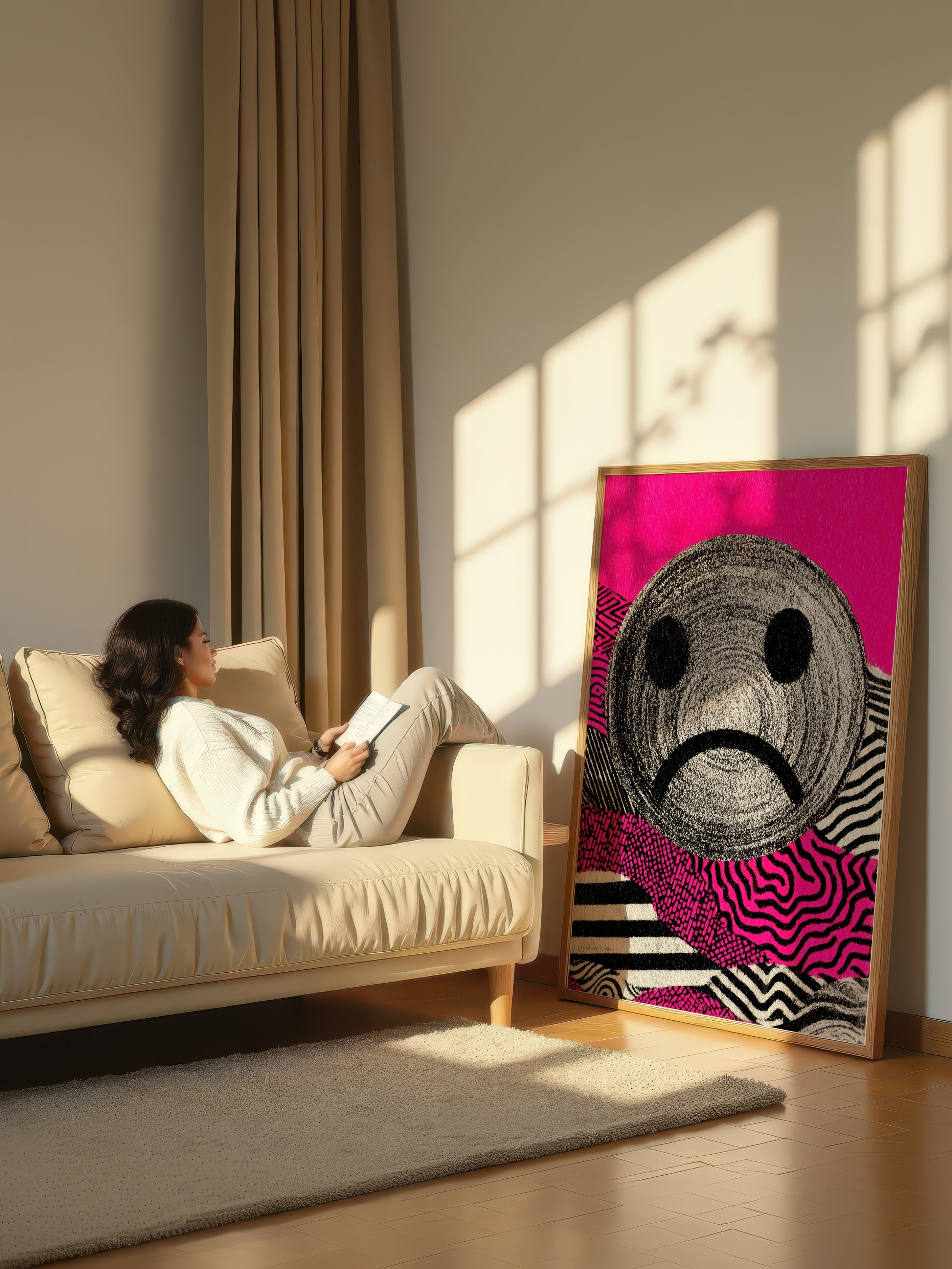 Modern Pop Portrait – Surreal Graphic Pop Figure Wall Art 296