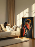 Profile in Color – Surreal Expressionist Abstract Portrait Wall Art 403