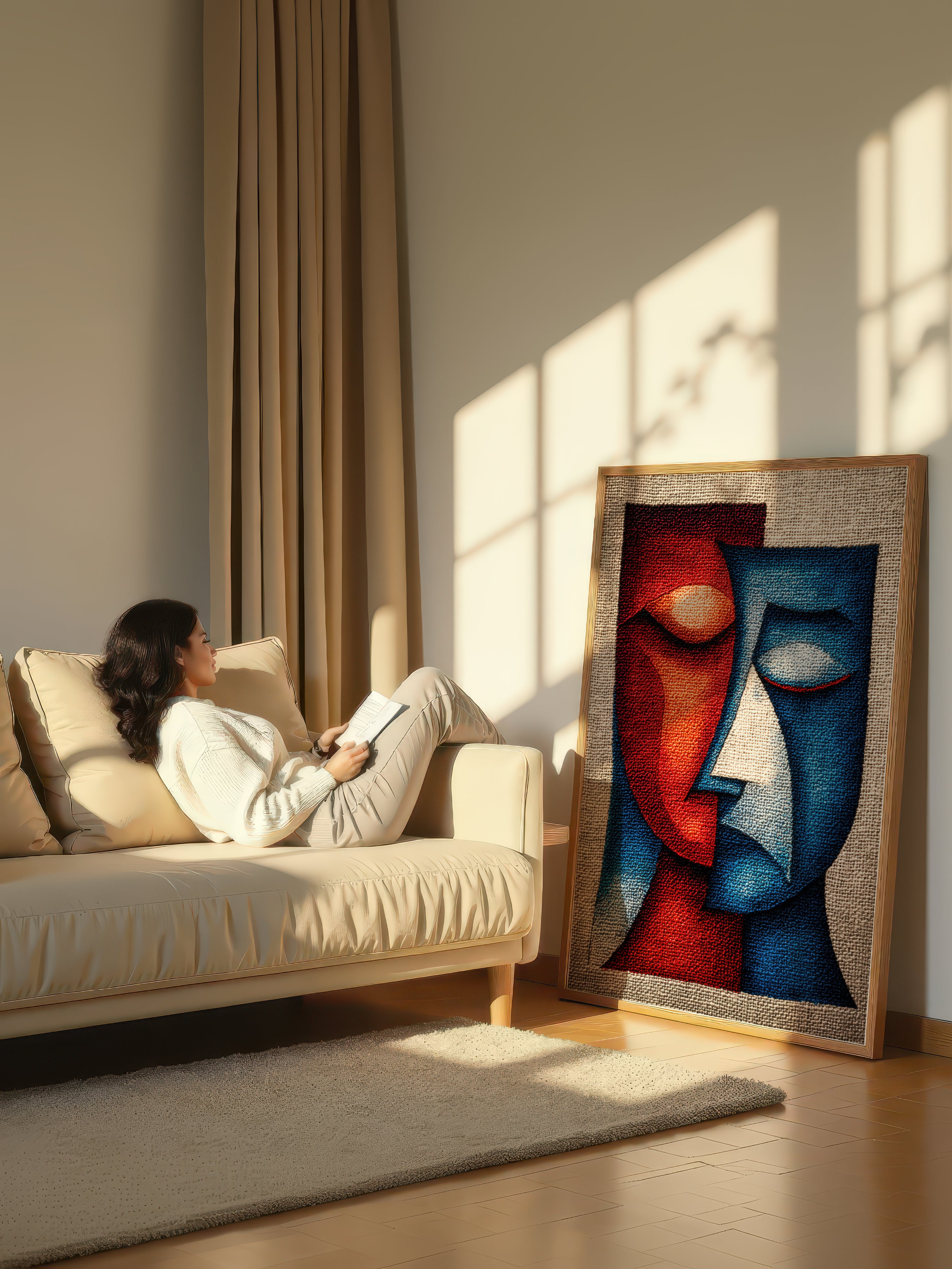 Abstract Cubist Expression – Surreal Cubist Wall Art 146