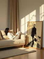 Urban Blur Figure – Surreal Motion City Portrait Wall Art 398