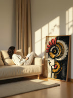 Modern Cubist Portrait – Surreal Geometric Figure Wall Art 402