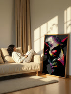 Gothic Profile – Surreal Dark Elegant Portrait Wall Art 378