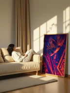 Neon Body Paint Art – Surreal Neon Wall Art 066